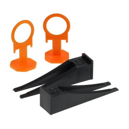 LOM tile leveling system, clamping ring 1.5 mm + wedge (250 + 250 pcs.), Box