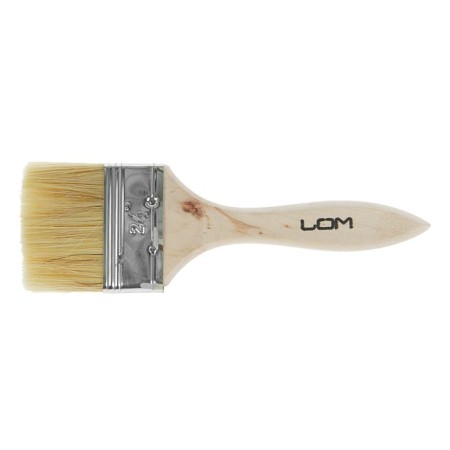 Brush flat scrap, natural bristles, wooden handle, 2.5 ", 63 mm-3