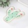 Souvenir ceramic stand for the Ring "Cactus with flowers" 1.6x11x12 cm