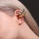 Earrings "Kaffa" set 2 pcs, intertwined vibration, color with silver-gold