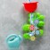 A set of bath toys "Flower - Mill", with a watering can