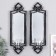 Climber Plastic, glass for 1 candle "Mirror light" Nr 2 pcs D-4 cm silver 8x11.5x37 cm 90688