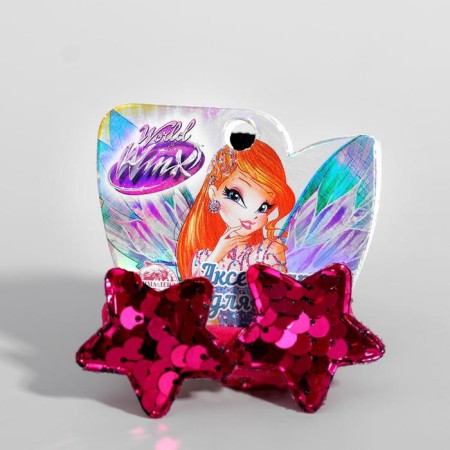Hair elastic band "Stars", 2 pieces, Winx-4