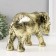 Souvenir Polystone "Golden Elephant" 16.5x23.5x9.5 cm