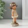 Souvenir Polystone "Baby in a white dress in a cage, with a frog" 5.5x3.5x12 cm