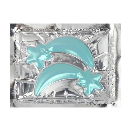 Patch hydrogel collagen for the eyes blue in the shape of a star