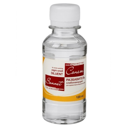 Dilunitor for oil paints 120 ml, ZHK "Sonnet", slightly swollen, basis: White Spirit, 2433940