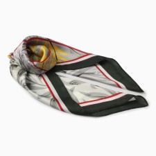 Women's scarf minku rr 70*70 cm, col. grey