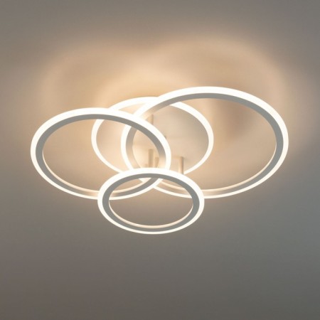 Ceiling Citilux "Trinity" CL238130, 61.5x47.5x13 cm, 3x25W, LED, white color-12