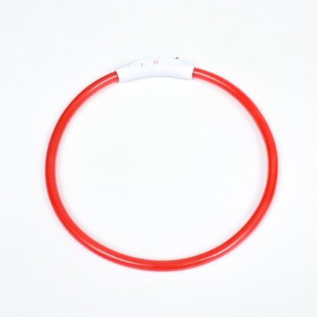 Collar - highlight ring, charging from USB, up to 70 cm, 3 glow modes, red-5