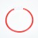 Collar - highlight ring, charging from USB, up to 70 cm, 3 glow modes, red