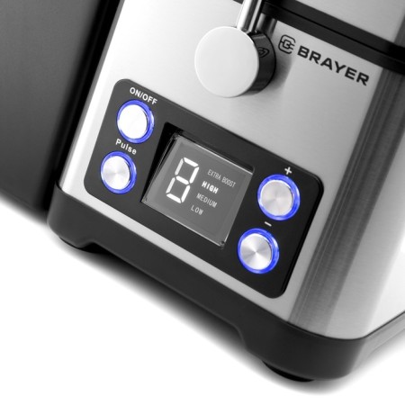 Brayer 1704br juicer, centrifugal, 800 watts, 4 speeds-8