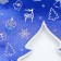 Paper packing pack "Christmas tree", blue with a window, 10 x 6 x 26 cm