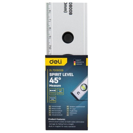 Construction level Deli DL700800B 98288, magnet, aluminum alloy, 800 mm-3