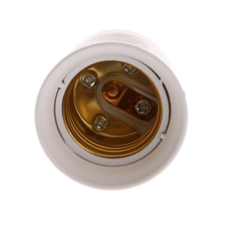 Ecola adapter, plug-patron, E27, 40 x 55 mm, white-7