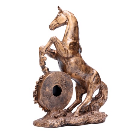Table hours "Fireplace. Horse", discrete move, 27 x 12 x 36.5 cm-2