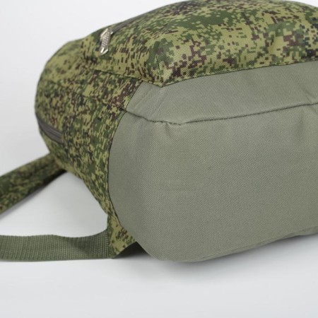 Male backpack on lightning, external pocket, “ZFTS”, Camouflage color/Haki-3