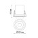 LED LED LANZA, 12 W, 3000K, LED, white color, D = 95mm