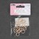 Step ring, metal, 10 mm, 20 pcs, beige color
