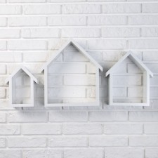A set of wall shelves 