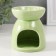 Aroma lamp ceramics "Underwater World" Green 7.2x7.2x8.9 cm