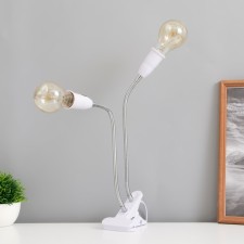 Sindy Duo table lamp 2x15W E27 white 3x3x40cm Risalux
