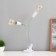 Sindy Duo table lamp 2x15W E27 white 3x3x40cm Risalux