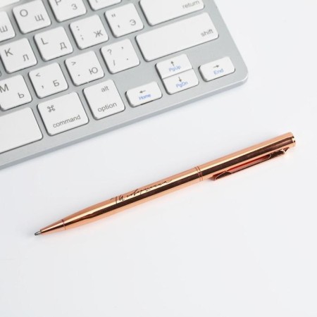 Gift set Pink gold and leatherette case “March 8”-2