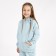 Hoody for girls One Love Light, height 140 cm, light blue color