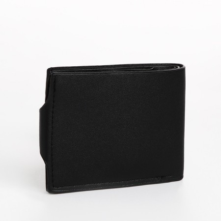 Male purse on a magnet, black color-1