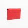 Women's wallet on the button, red color