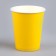 A single -single glass of a plain paper, yellow color, volume of 250 ml, set 10 pieces