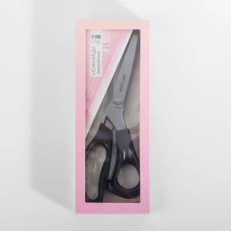 Scissors "Wave", 9 ", 23 cm, step - 5 mm, black color-5