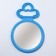 Mirror desktop "circle", D mirror surface 9.5 cm, blue color