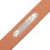 A collar of artificial leather with a wool for engraving 52 x 2.5 cm, Osh 35-45 cm, brown