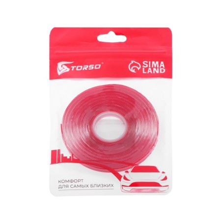Adhesive tape Torso, transparent, bilateral, acrylic, 6 mm × 5 m-5