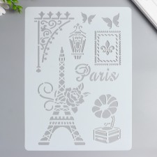 Eiffel Tower Timit stencil 29.7x21 cm