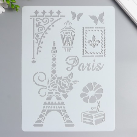 Eiffel Tower Timit stencil 29.7x21 cm