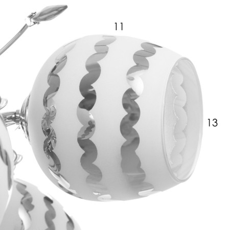 Vivian chandelier 5x40W E27 Chrome Model: 2612358-4