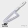 Brush for cleaning dishes and raccoon grilles, triangle, 24 × 6.5x1.5 cm, white color
