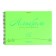 Album for drawing A4, 40 sheets, block 120 g/m², on spirals, Erich Krause Neon green, plastic cover, 100% whiteness, solid substrate