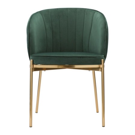 Coral chair, 560 × 500 × 850 mm, velor, green color-7