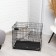 A cage for dogs and cats, a bunk 61 x 42 x 50 cm, black