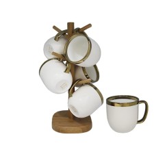 Set of Lenardi mugs, on a stand, 300 ml, 6 pcs