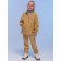 Pants for girls, height 98 cm, beige color