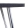 Rectangular table with FP orchid white, 1000x600x777, glass/underfloor seagull