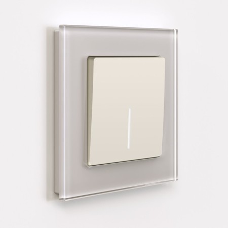 Switch W11110162, single -circuit, with backlight, ivori matte-1