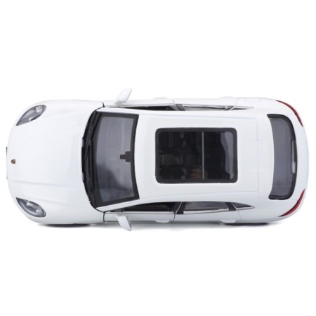 BBURAGO Porsche Macan, Die-Cast, 1:24, opening doors, white color-5