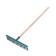 Robes straight, twisted tooth, 14 tooths, metal, wooden stalk, color mix