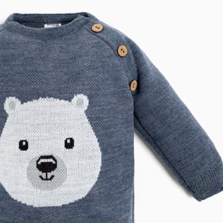 Knitted Knit Kroshka I “Bear”, height 62-68 cm-2